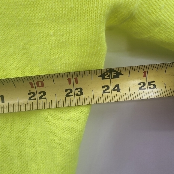 POLO RALPH LAUREN WOMENS 100% LINEN LIGHTWEIGHT SWEATER VNECK LEMON NWT H150.‎ - Picture 5 of 6